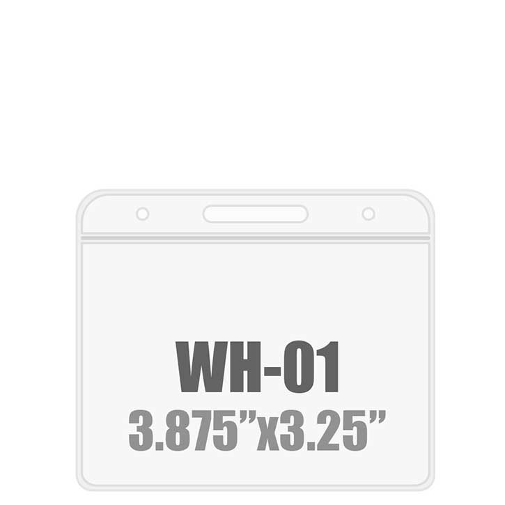 3.87W x 3.25H (WH-01) Badge Holder