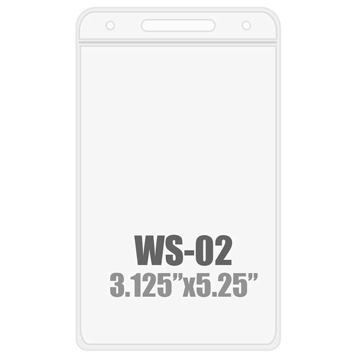 3W x 5.25H (WS-02) Badge Holder