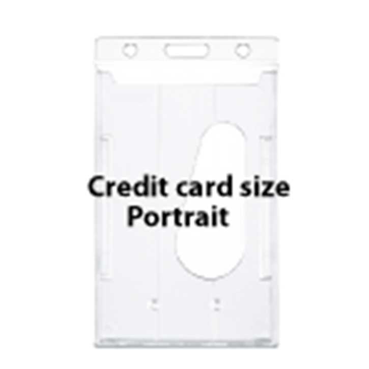 Hard plastic badge holder