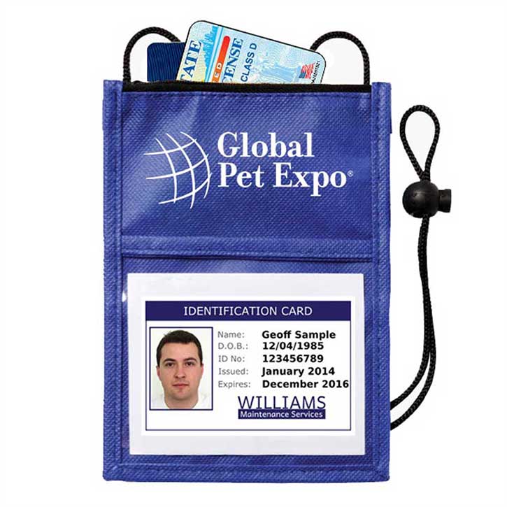 Non-Woven Neck Wallet ID Holder