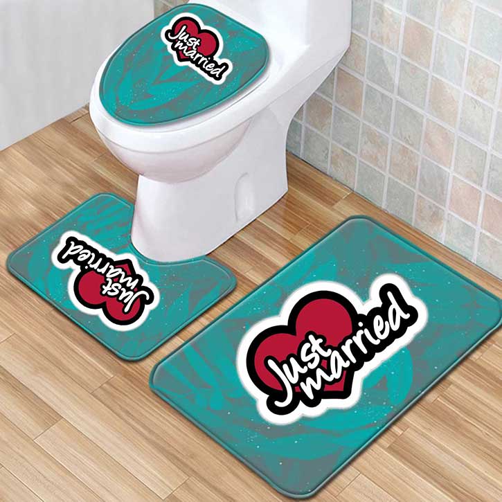 Custom Toilet Seat Cover & Rug