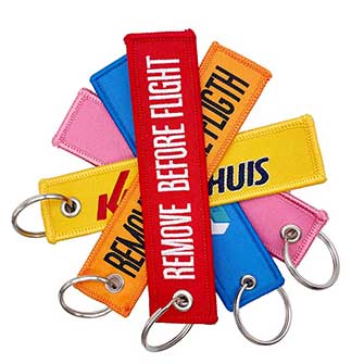 Custom Embroidered Keyring