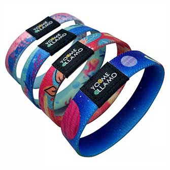 Custom Elastic Fabric Wristbands