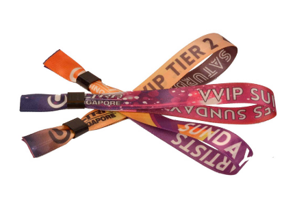  Full Color Printed Fabric Wristbands