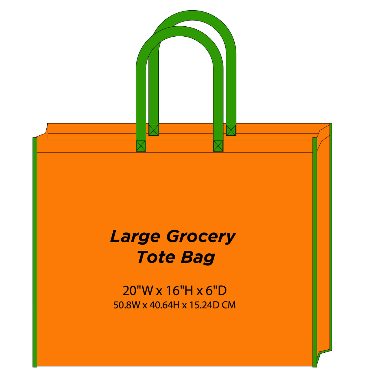 Large Grocery Tote Bag