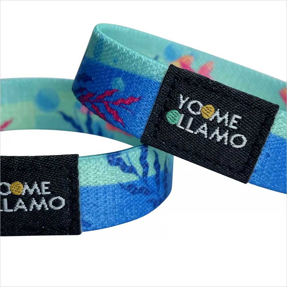 Custom Elastic Fabric Wristbands