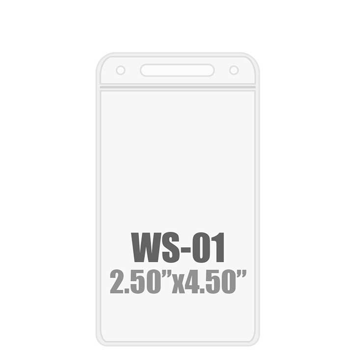 2.5W x 4.5H (WS-01) Badge Holder